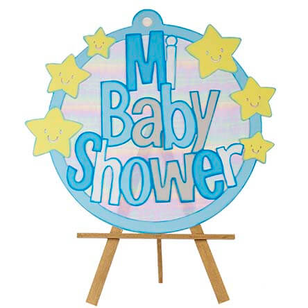 Letrero Baby Shower 45x68cm  Fantasias Miguel – Fantasías Miguel