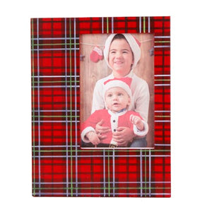 Marco Doble Rojo Con Acabado Escocés