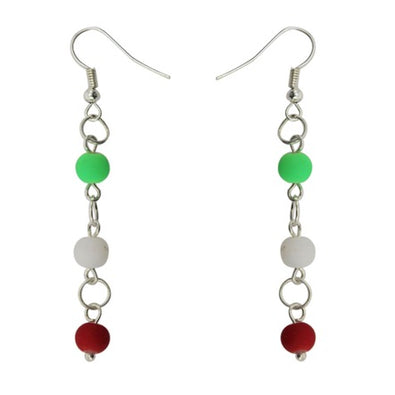 Fantasías Miguel Clave:RL74 Aretes Tricolor Fiestas Mexicanas