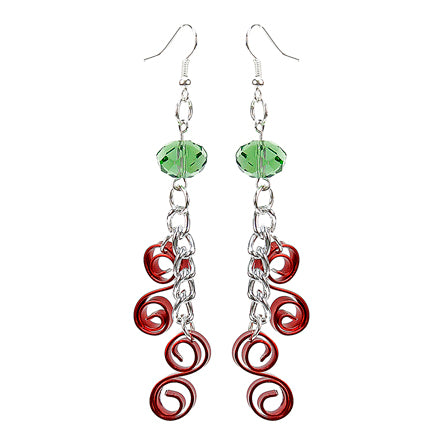 Aretes Espiral Tricolor