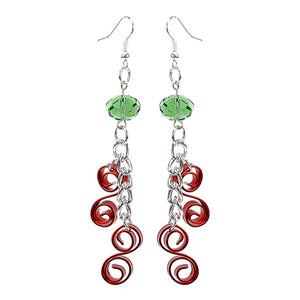 Aretes Espiral Tricolor