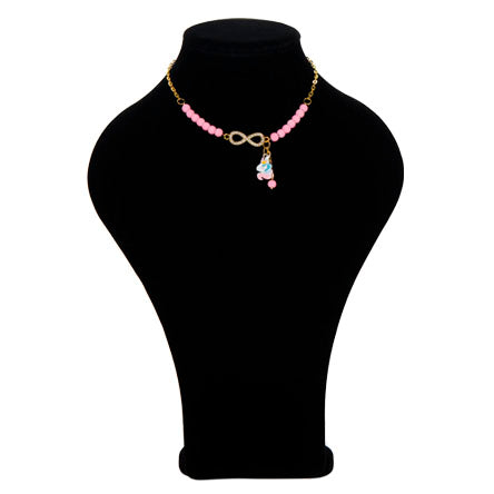 Collar Con Dije Infinito Y Unicornio