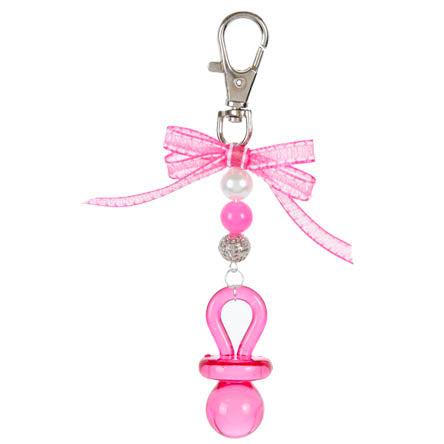 Recuerdo Llavero Rosa Con Chupón