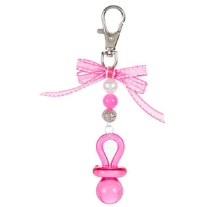 Recuerdo Llavero Rosa Con Chupón