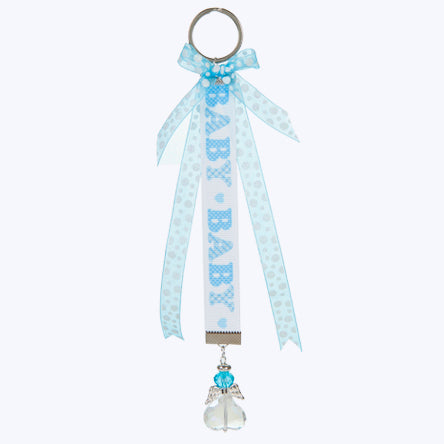 Recuerdo Baby Shower Azul Con Angelito