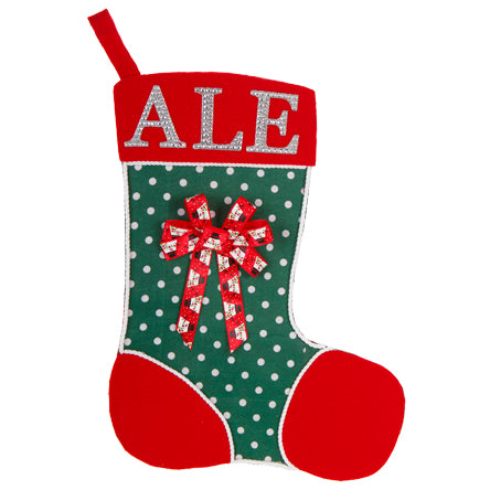 Dulcero Bota Navideña Con Puntos