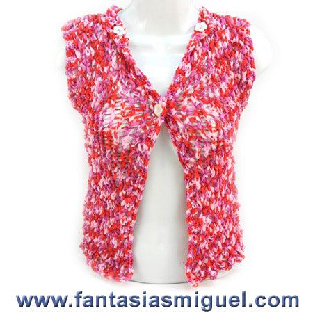 Chaleco Tejido Rosa