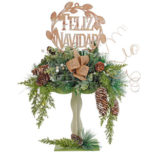 Arreglo Feliz Navidad Suculentas