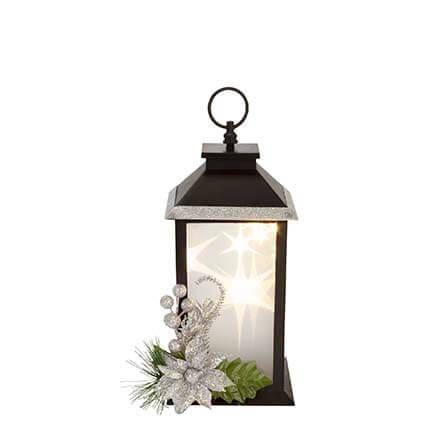 Quinqué Con Pick Navideño Plata