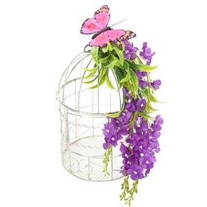 Jaula Con Mariposa Rosa