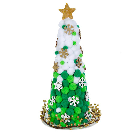 Árbol Con Pom Poms