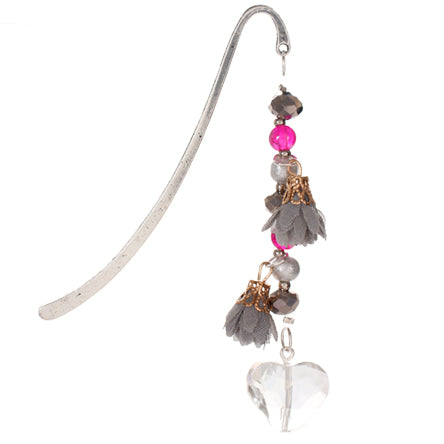 Separador De Libros Xv Años Con Dijes De Flor