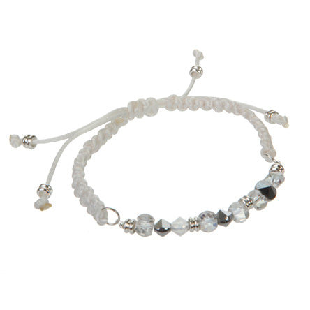Pulsera Con Cola De Rata Y Cristales Moño