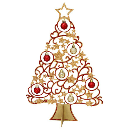 Pino Estrellas Garigoleado Rojo-Oro