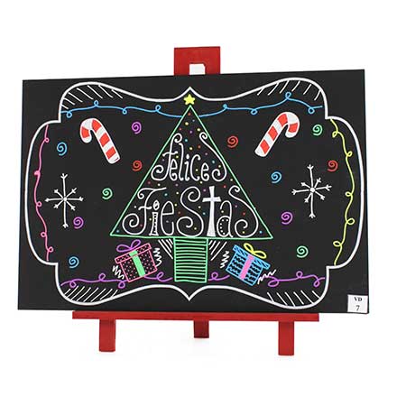 Pizarrón Con Pino Navideño