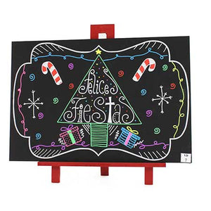 Pizarrón Con Pino Navideño