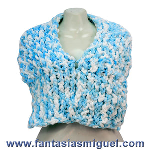 Bufanda Azul-Blanco