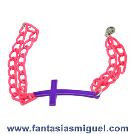 Pulsera Con Cadena Neón