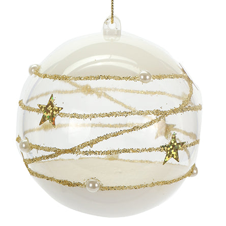 Esfera Blanco Con Estrellas