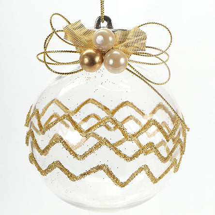 Esfera Zig Zag Con Diamantina