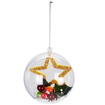 Esfera Transparente Con Estrella