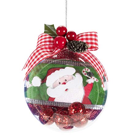 Esfera Transparente Con Santa