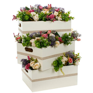 Adorno Cajas Con Flores