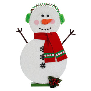 Muñeco De Nieve Con Bufanda