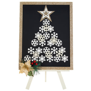 Adorno Pizarrón Copos De Nieve