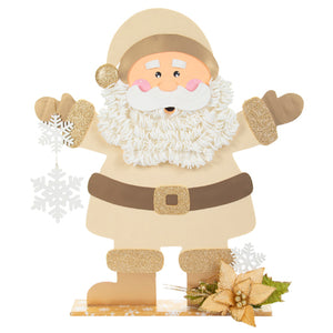 Adorno Santa Con Copos