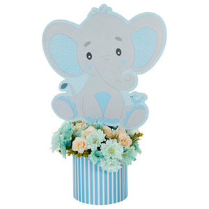 Centro De Mesa Elefantito Azul
