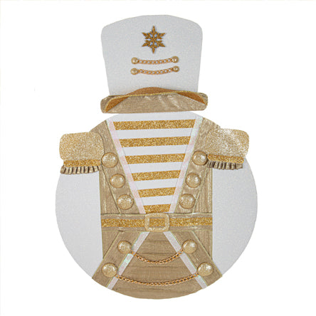 Esfera Cascanueces Blanco-Oro