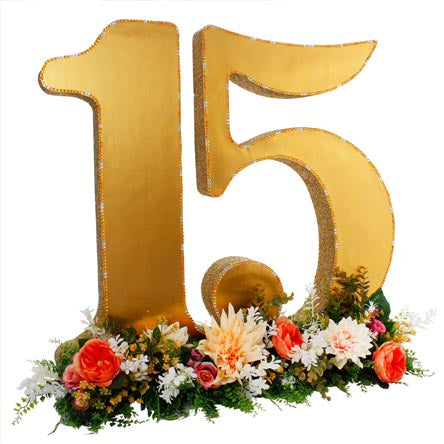 Adorno Numero 15 Años