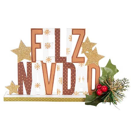 Letrero Feliz Navidad Con Pick Cerezas