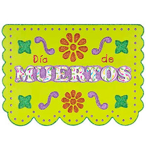 Mantel Día De Muertos Verde