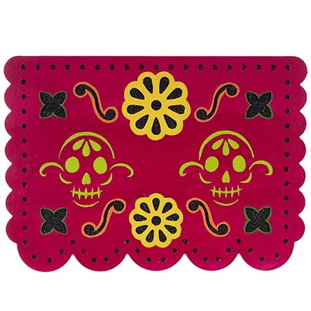 Banderín Con 2 Calaveras