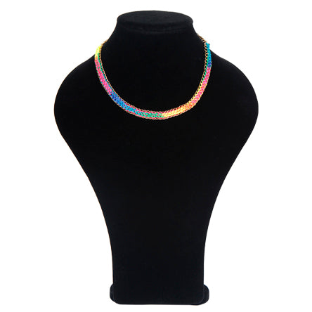 Collar Con Cordón Cola De Rata De Colores