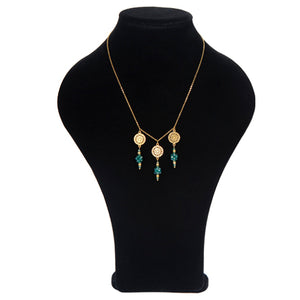 Gargantilla Con Dije Mandala Jade/Oro