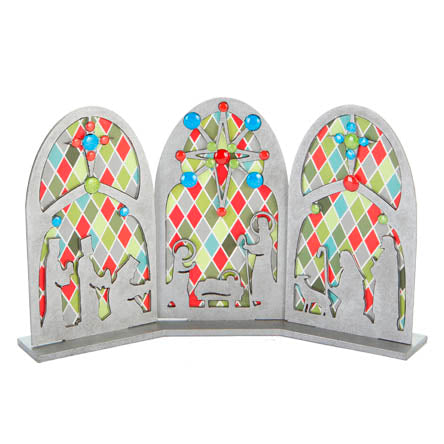 Adorno Nacimiento Arcos Con Papel Scrap Y Calcomanías