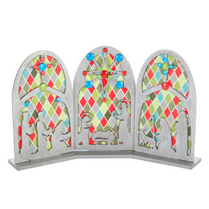 Adorno Nacimiento Arcos Con Papel Scrap Y Calcomanías